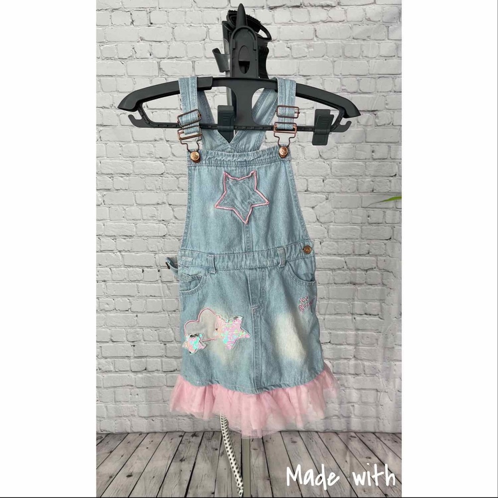Betsey Johnson Girls Jean Dress - Picture 3 of 7
